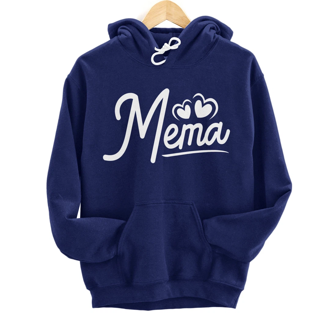 Mema Gifts from Grandchildren Mema for Grandma Cute Mema Pullover Hoodie