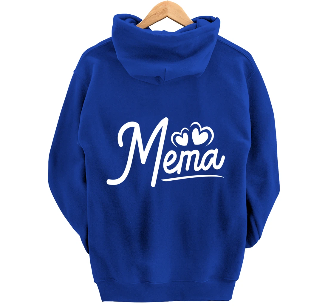Mema Gifts from Grandchildren Mema for Grandma Cute Mema Pullover Hoodie