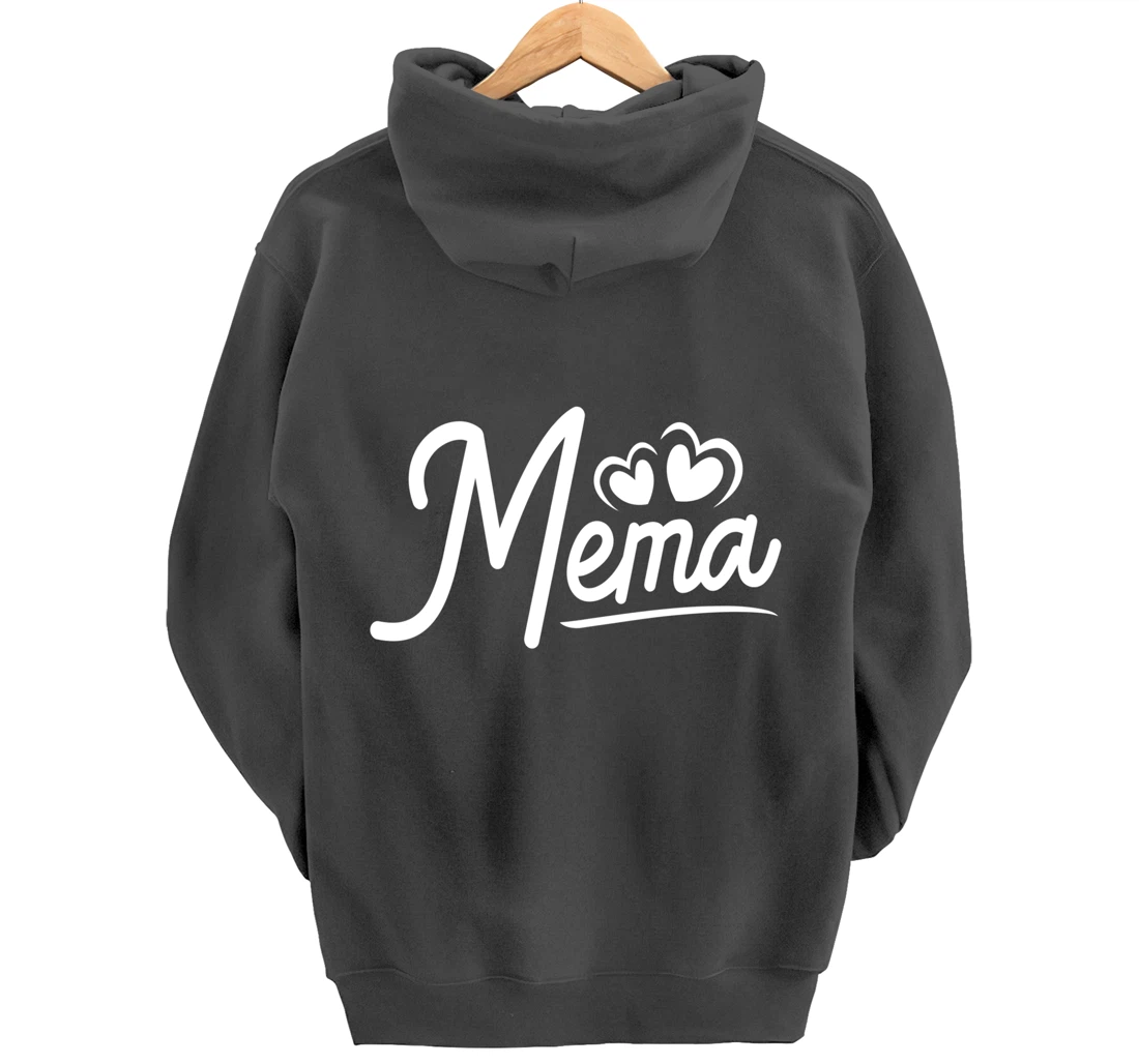 Mema Gifts from Grandchildren Mema for Grandma Cute Mema Pullover Hoodie