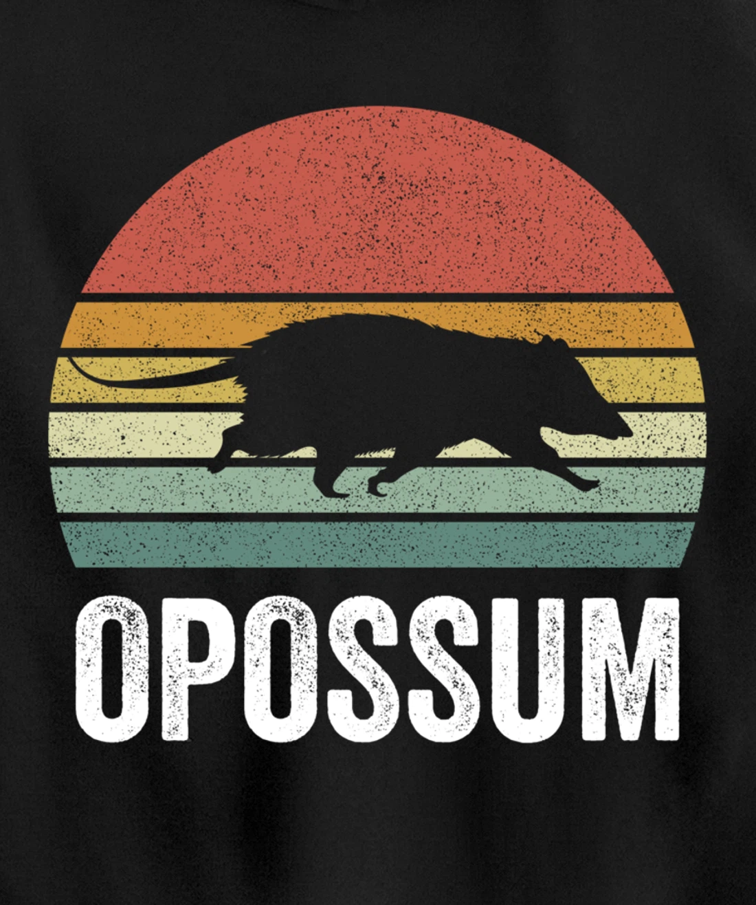 Retro Opossum Shirt Funny Animal Lover Gifts Vintage Pullover Hoodie