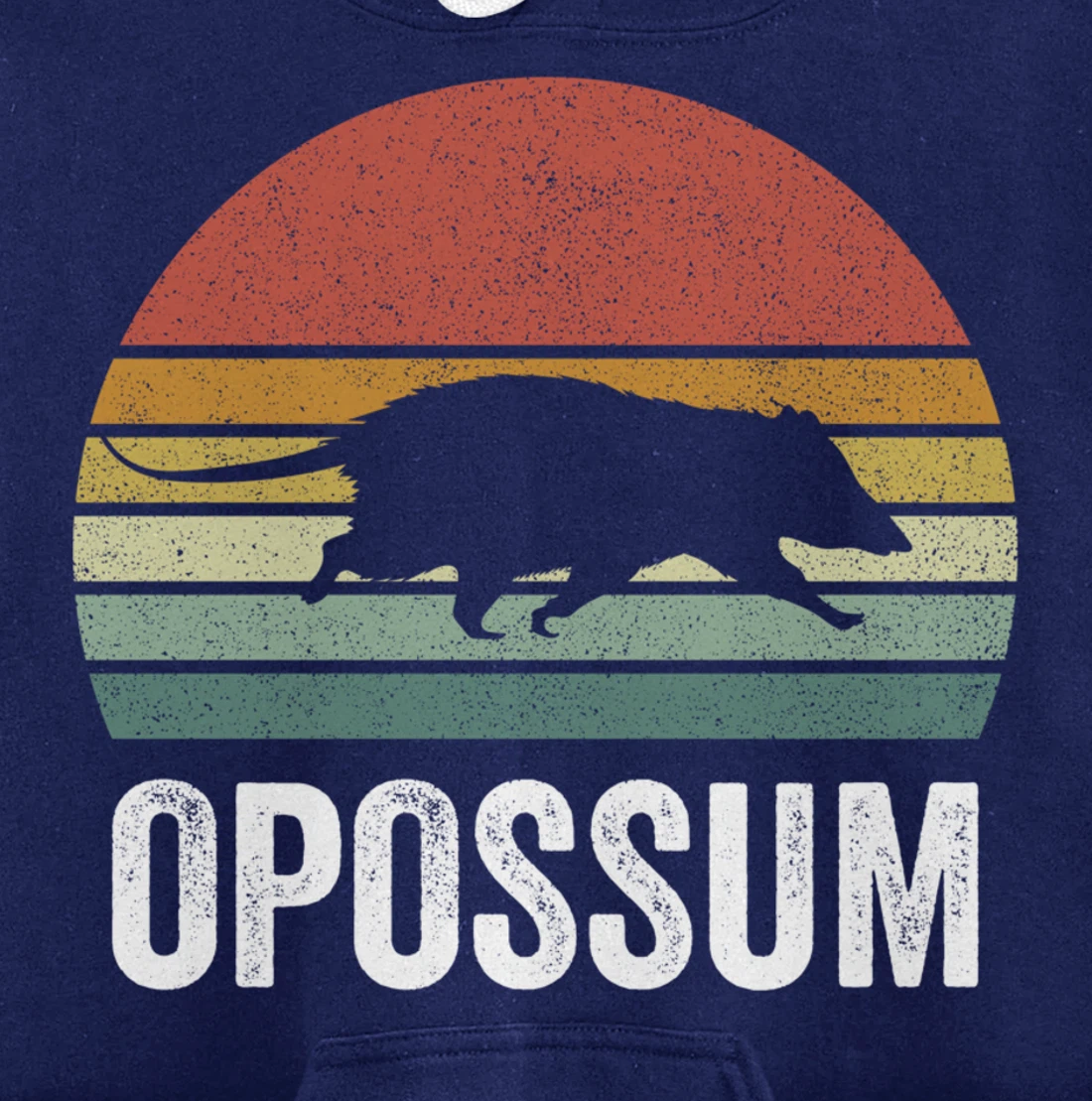 Retro Opossum Shirt Funny Animal Lover Gifts Vintage Pullover Hoodie