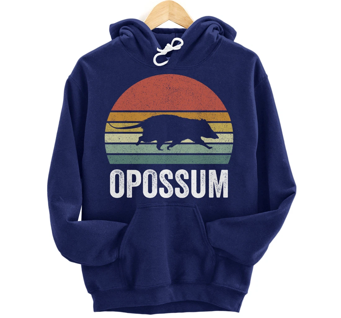 Retro Opossum Shirt Funny Animal Lover Gifts Vintage Pullover Hoodie