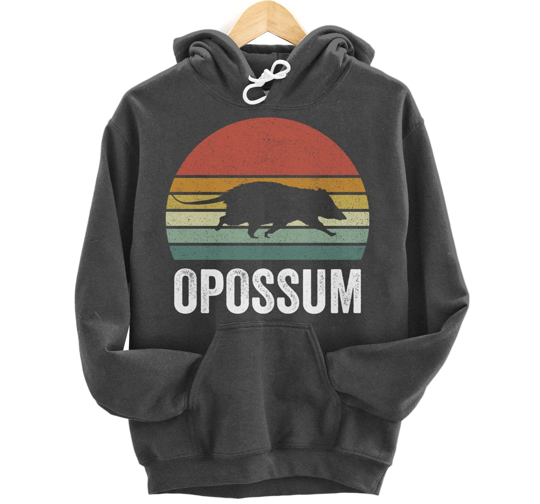 Retro Opossum Shirt Funny Animal Lover Gifts Vintage Pullover Hoodie