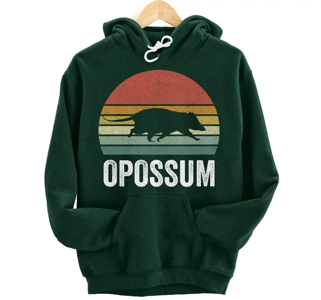 Retro Opossum Shirt Funny Animal Lover Gifts Vintage Pullover Hoodie
