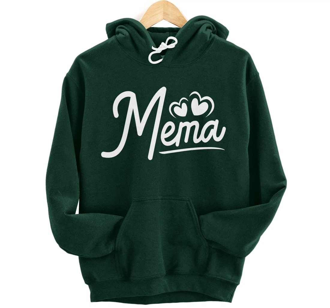 Mema Gifts from Grandchildren Mema for Grandma Cute Mema Pullover Hoodie