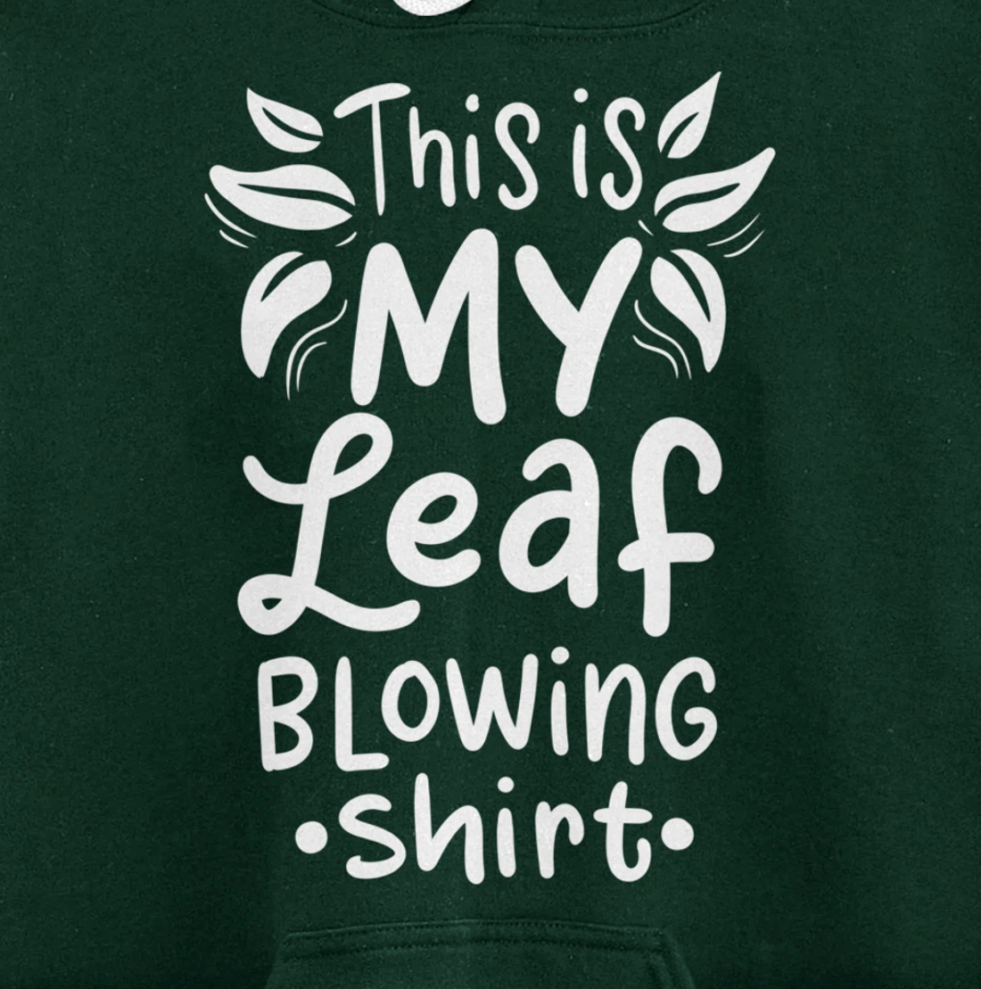 Leaf Blowing Gardening Garden Pullover Hoodie