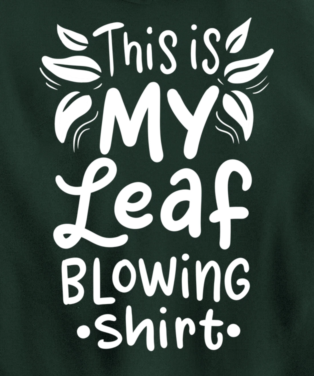 Leaf Blowing Gardening Garden Pullover Hoodie