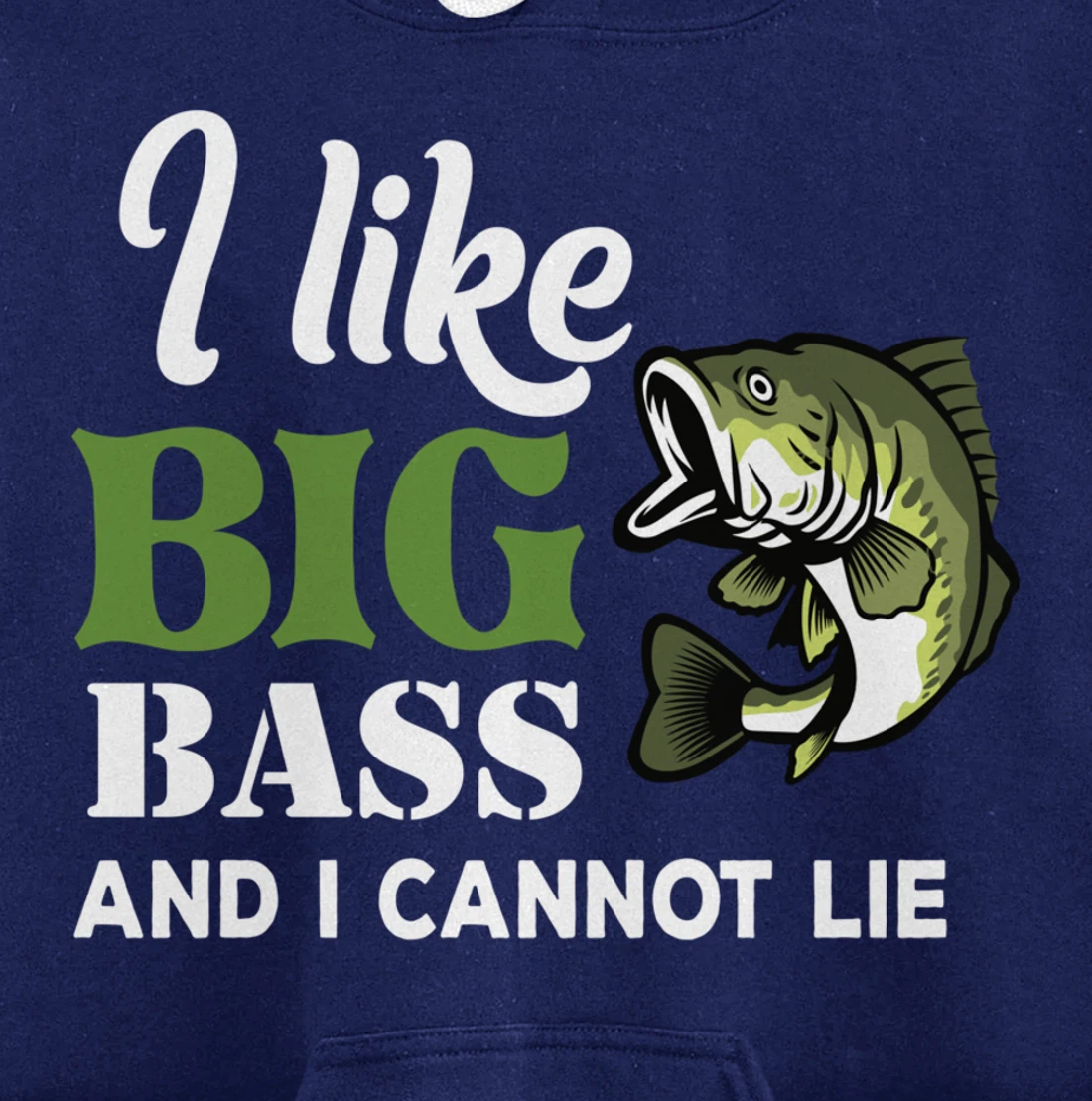 Bass Fisherman Gift Funny Fishing Saying Present Pullover Hoodie