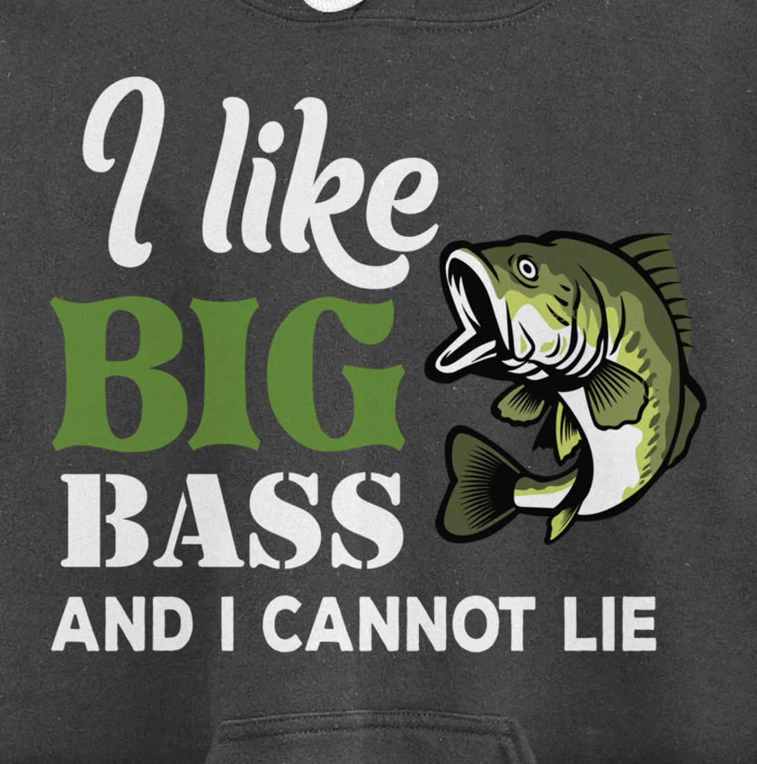 Bass Fisherman Gift Funny Fishing Saying Present Pullover Hoodie