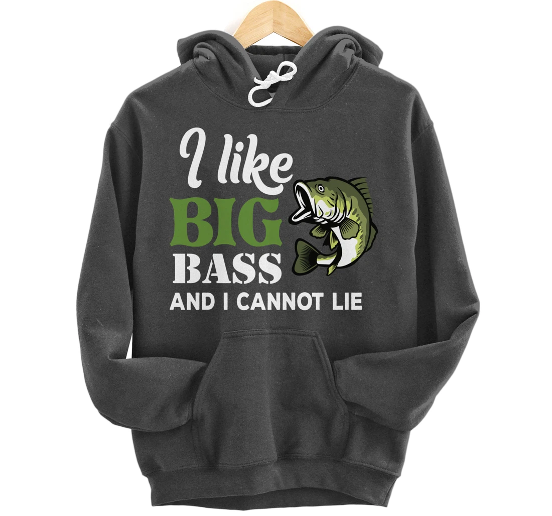 Bass Fisherman Gift Funny Fishing Saying Present Pullover Hoodie