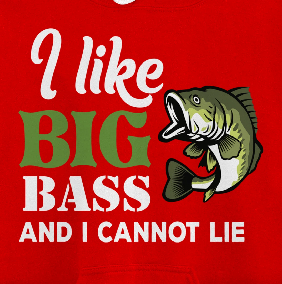 Bass Fisherman Gift Funny Fishing Saying Present Pullover Hoodie