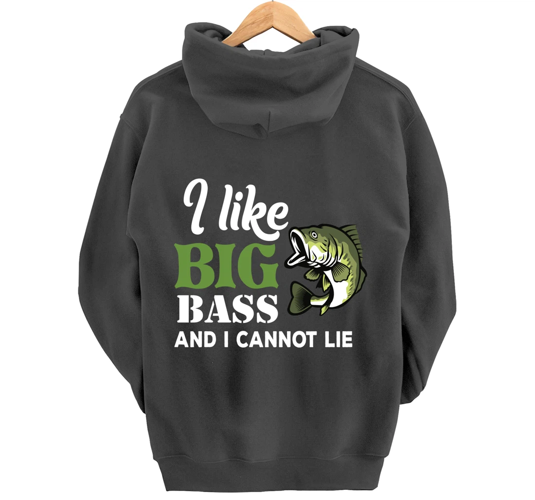 Bass Fisherman Gift Funny Fishing Saying Present Pullover Hoodie