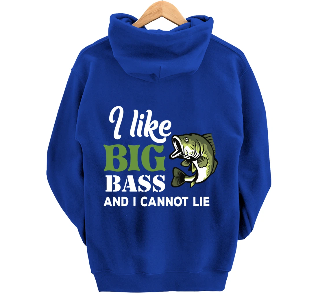 Bass Fisherman Gift Funny Fishing Saying Present Pullover Hoodie