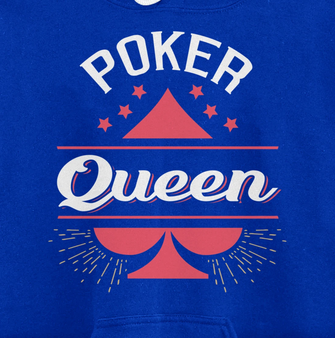 Poker Queen Shirt Queen of Spades Femal Poker Player Gift Pullover Hoodie