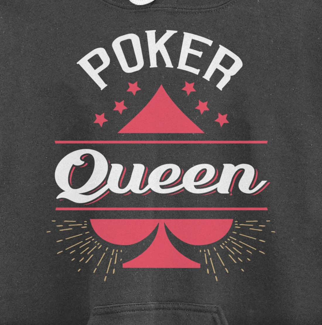 Poker Queen Shirt Queen of Spades Femal Poker Player Gift Pullover Hoodie