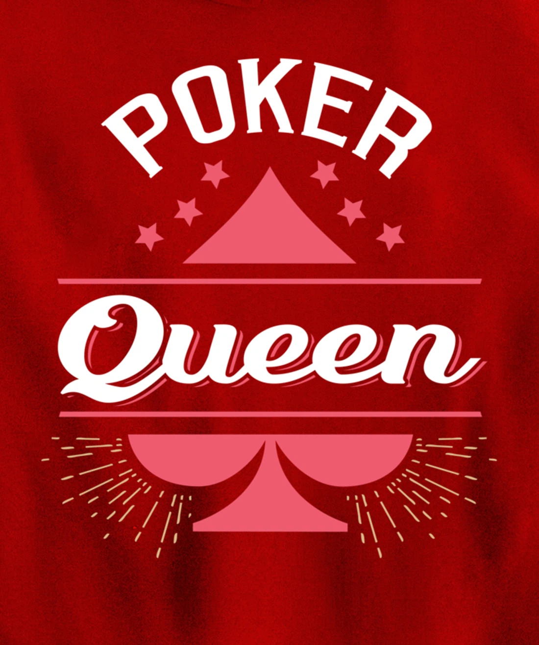 Poker Queen Shirt Queen of Spades Femal Poker Player Gift Pullover Hoodie