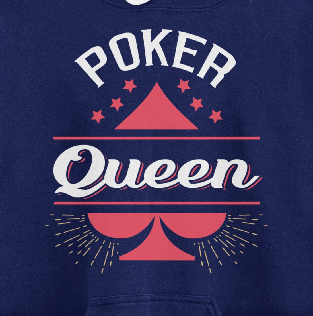 Poker Queen Shirt Queen of Spades Femal Poker Player Gift Pullover Hoodie