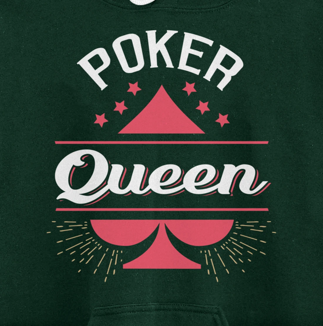 Poker Queen Shirt Queen of Spades Femal Poker Player Gift Pullover Hoodie