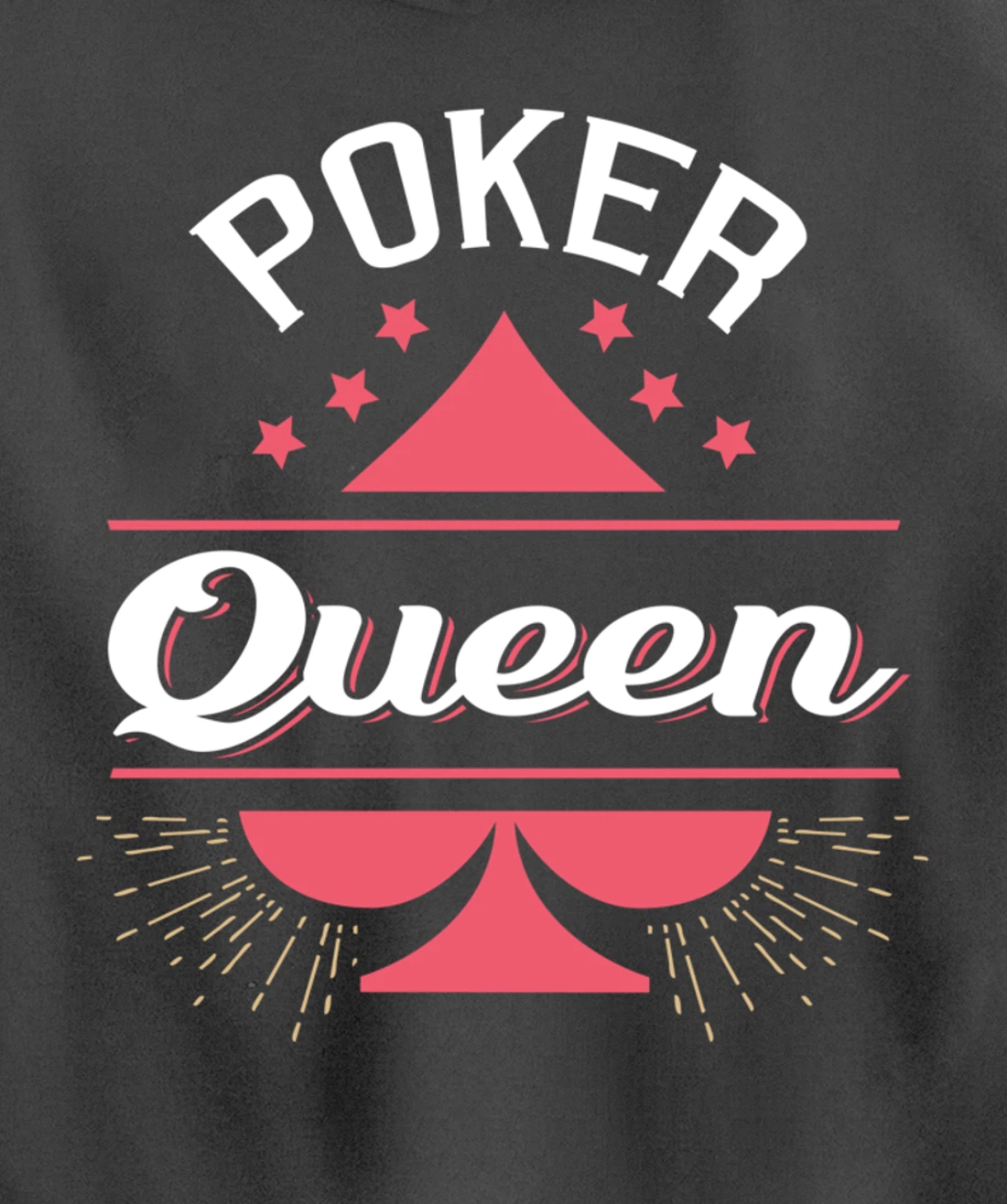 Poker Queen Shirt Queen of Spades Femal Poker Player Gift Pullover Hoodie