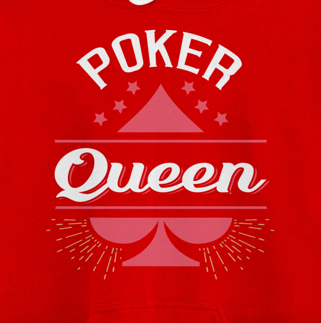 Poker Queen Shirt Queen of Spades Femal Poker Player Gift Pullover Hoodie