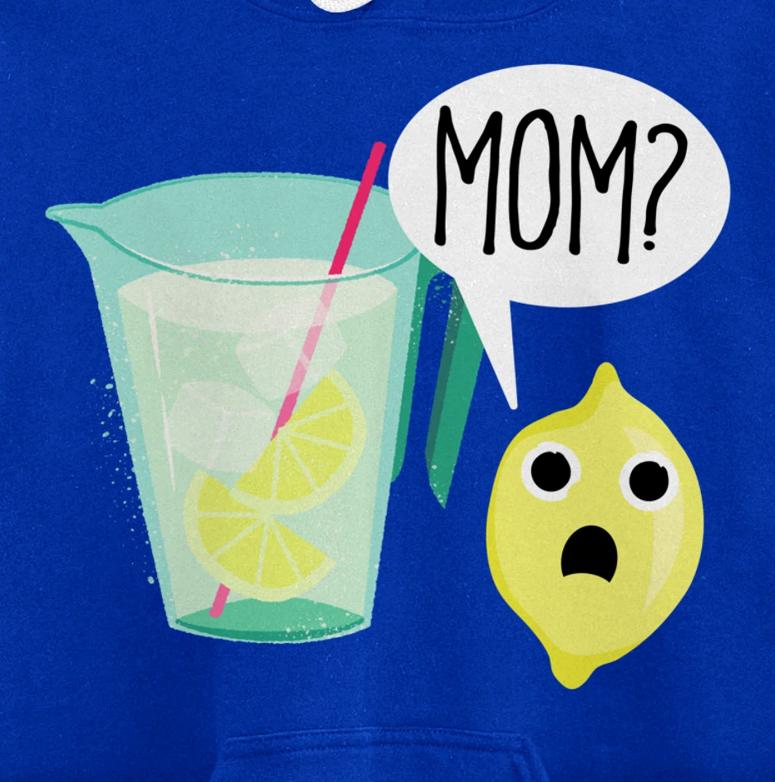 Lemon and Lemonade Mom Dark Sick Humor Funny Cartoon Pullover Hoodie