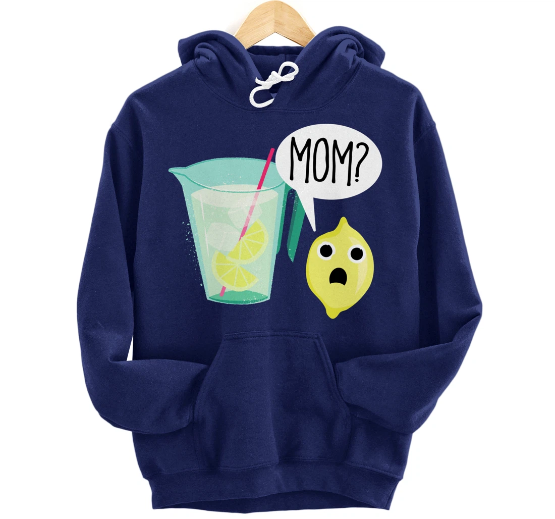 Lemon and Lemonade Mom Dark Sick Humor Funny Cartoon Pullover Hoodie