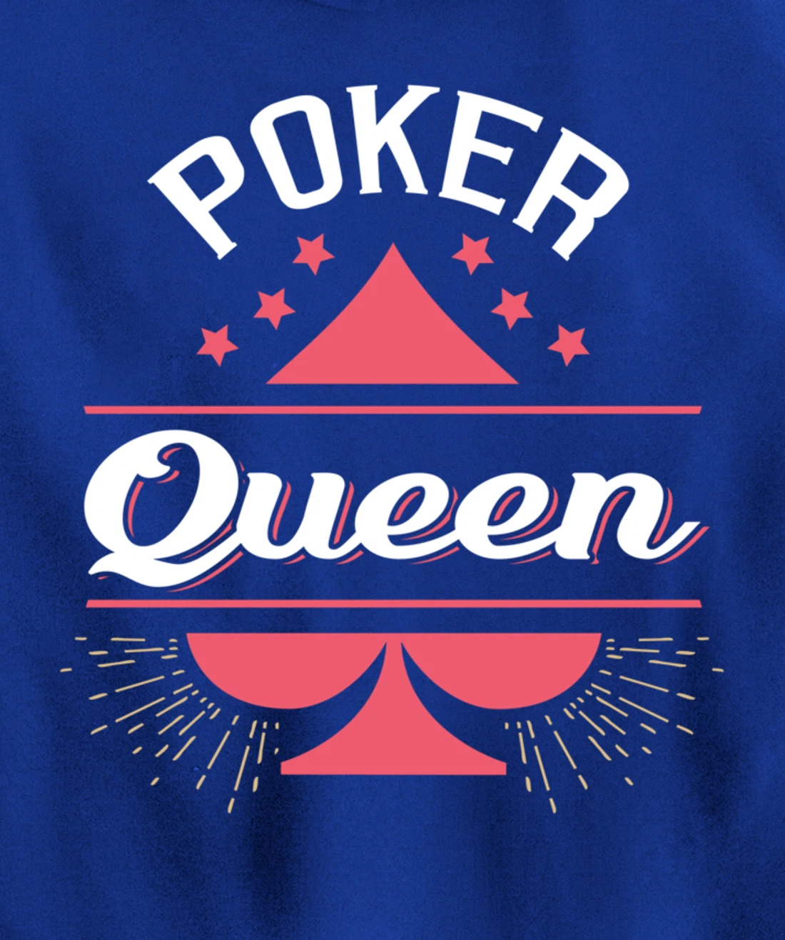 Poker Queen Shirt Queen of Spades Femal Poker Player Gift Pullover Hoodie