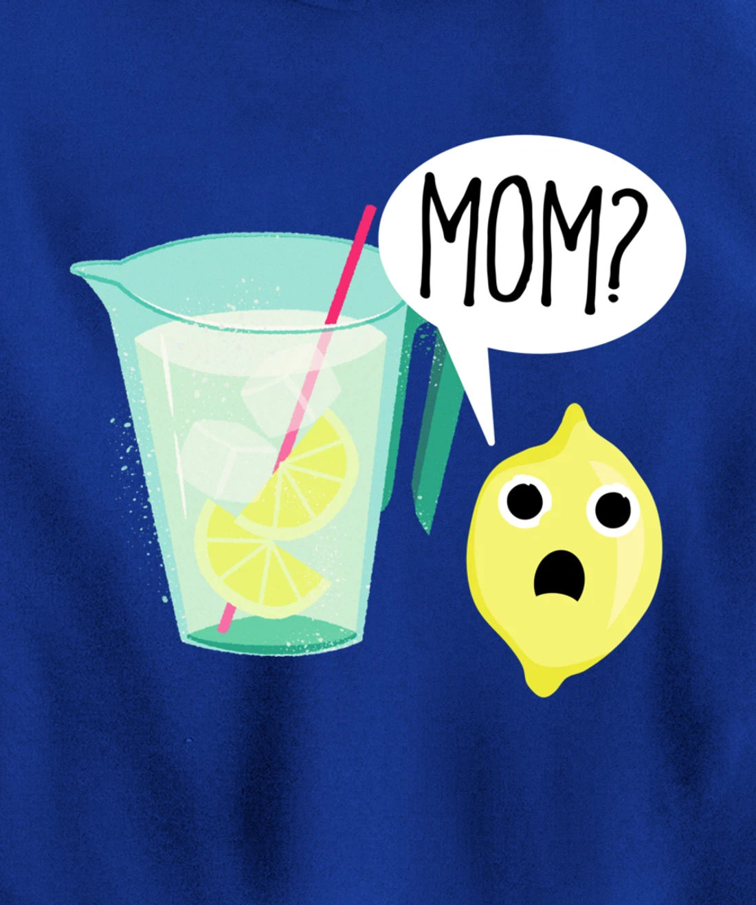 Lemon and Lemonade Mom Dark Sick Humor Funny Cartoon Pullover Hoodie
