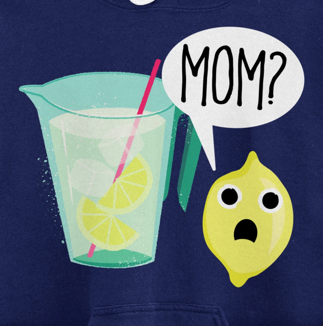 Lemon and Lemonade Mom Dark Sick Humor Funny Cartoon Pullover Hoodie