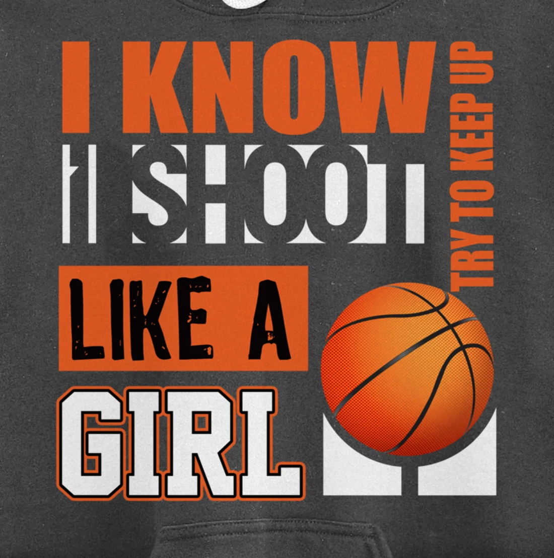 Girls Basketball Gifts for Teens Play Like a Girl Pullover Hoodie