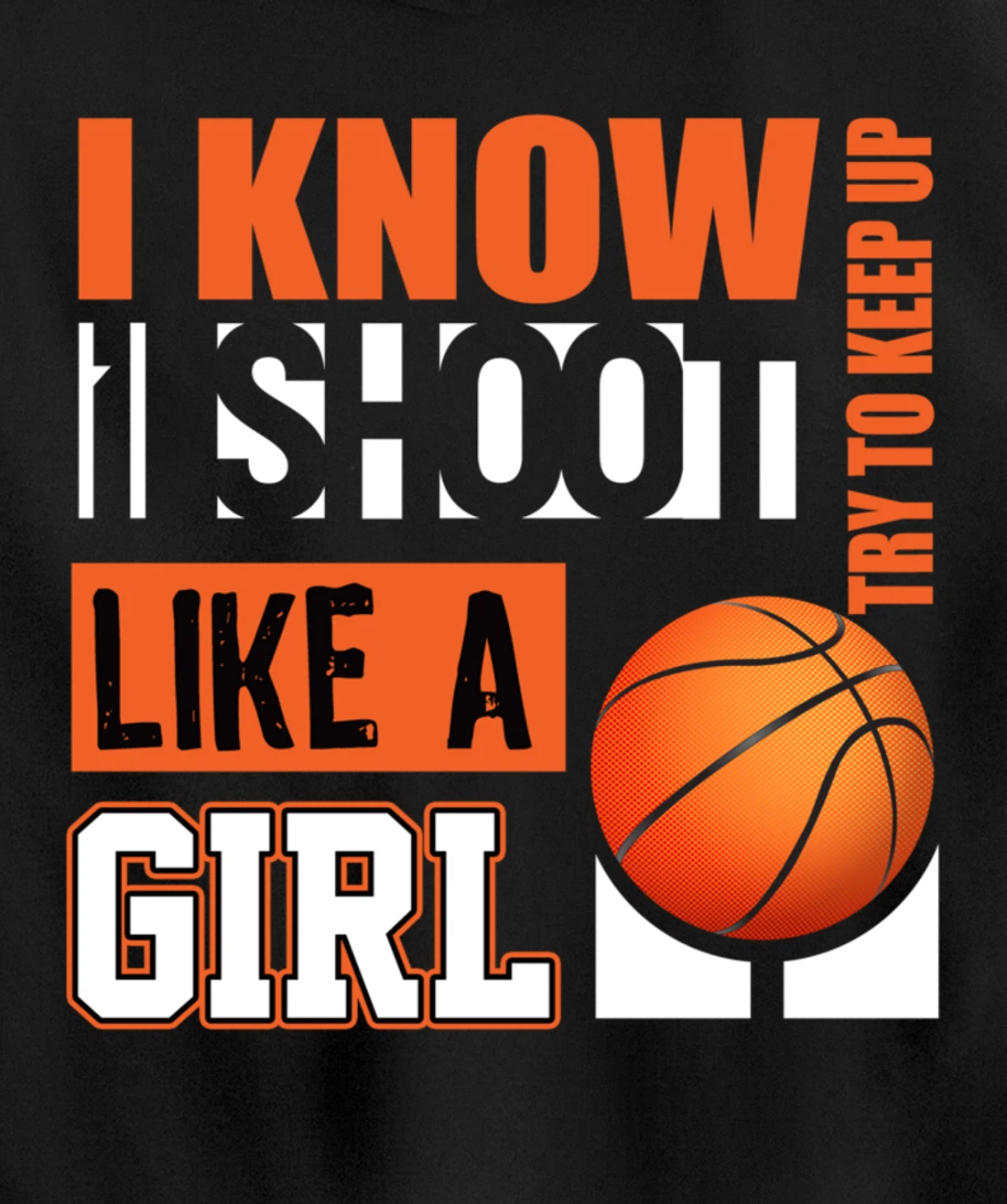 Girls Basketball Gifts for Teens Play Like a Girl Pullover Hoodie