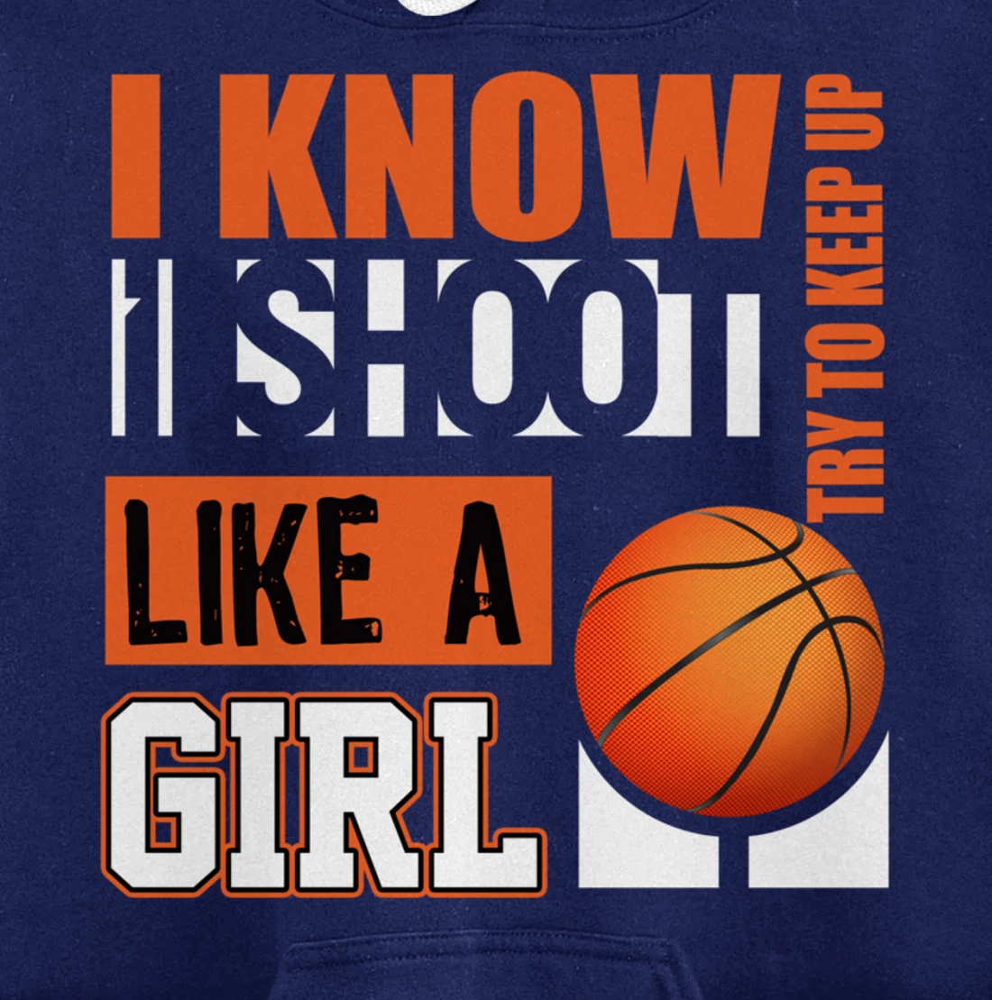 Girls Basketball Gifts for Teens Play Like a Girl Pullover Hoodie