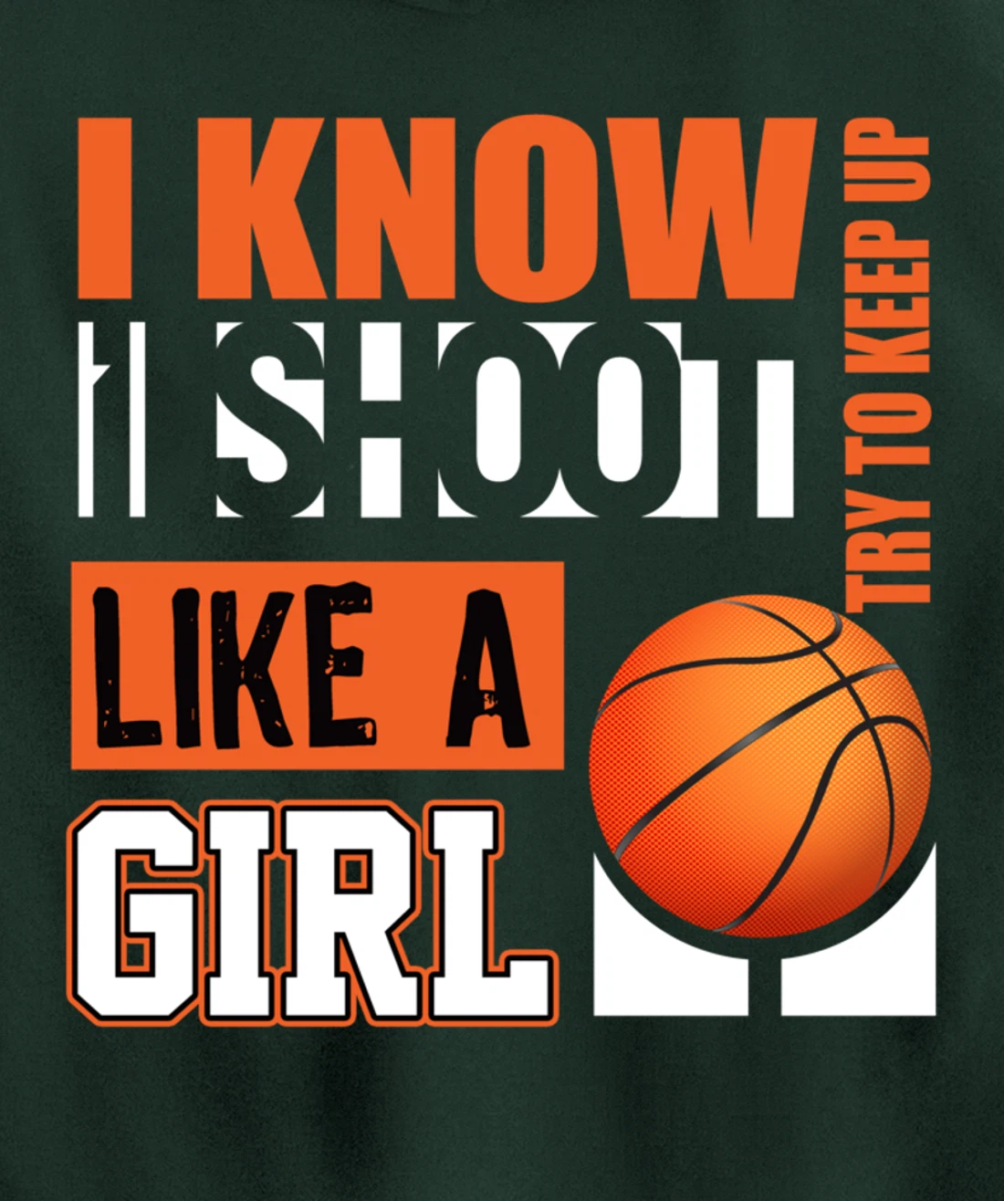 Girls Basketball Gifts for Teens Play Like a Girl Pullover Hoodie