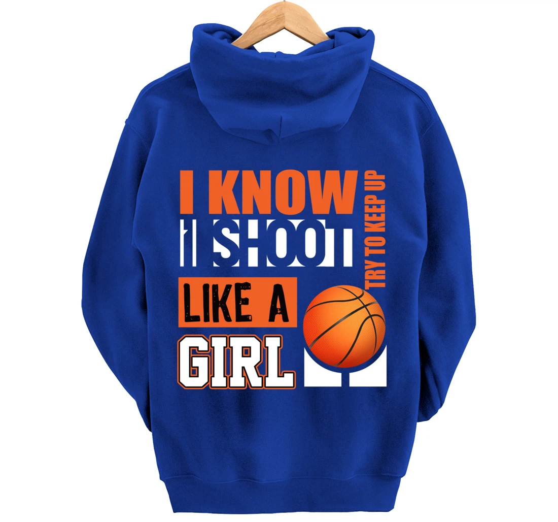 Girls Basketball Gifts for Teens Play Like a Girl Pullover Hoodie