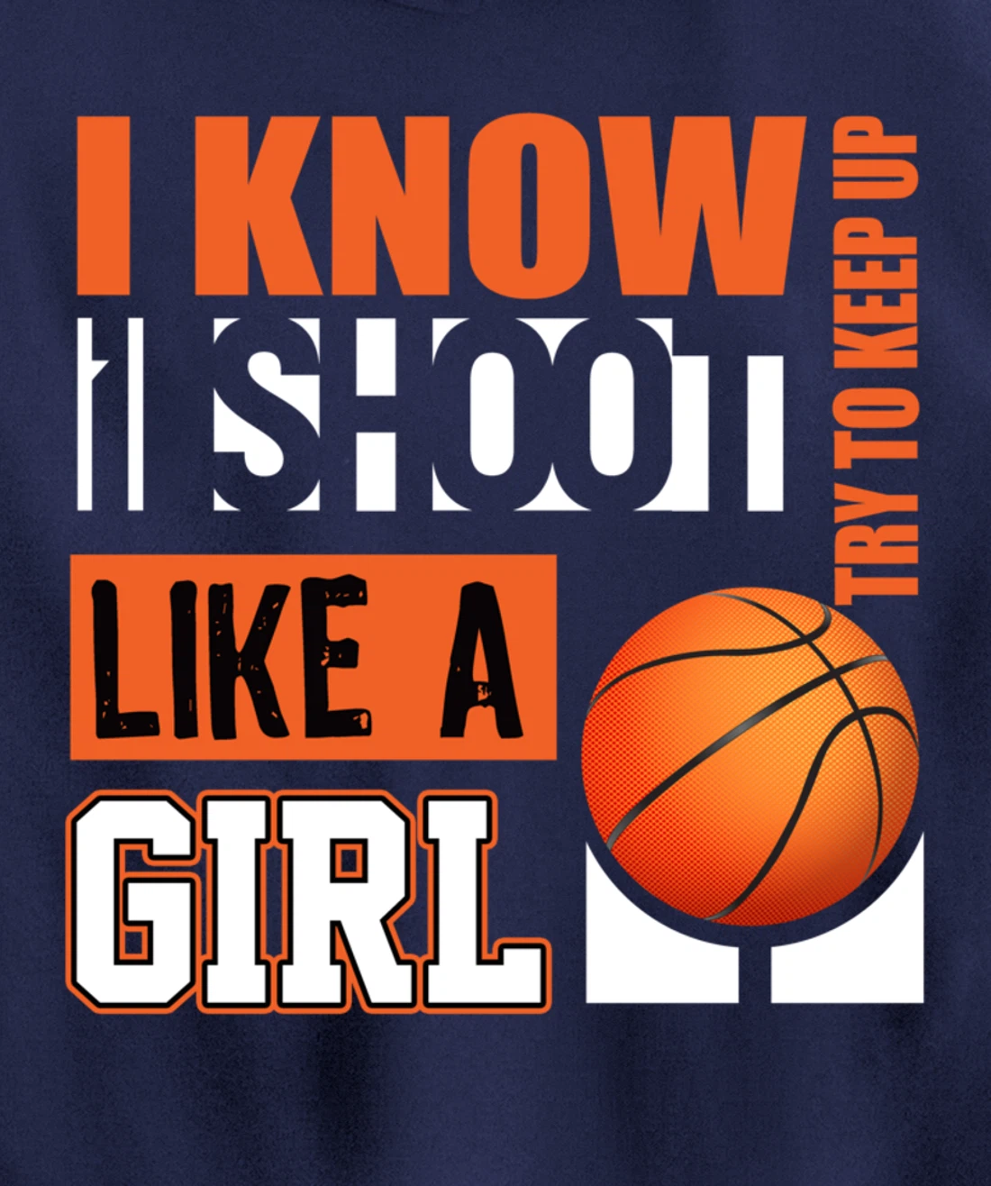 Girls Basketball Gifts for Teens Play Like a Girl Pullover Hoodie