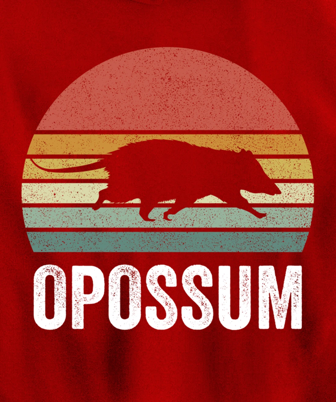 Retro Opossum Shirt Funny Animal Lover Gifts Vintage Pullover Hoodie