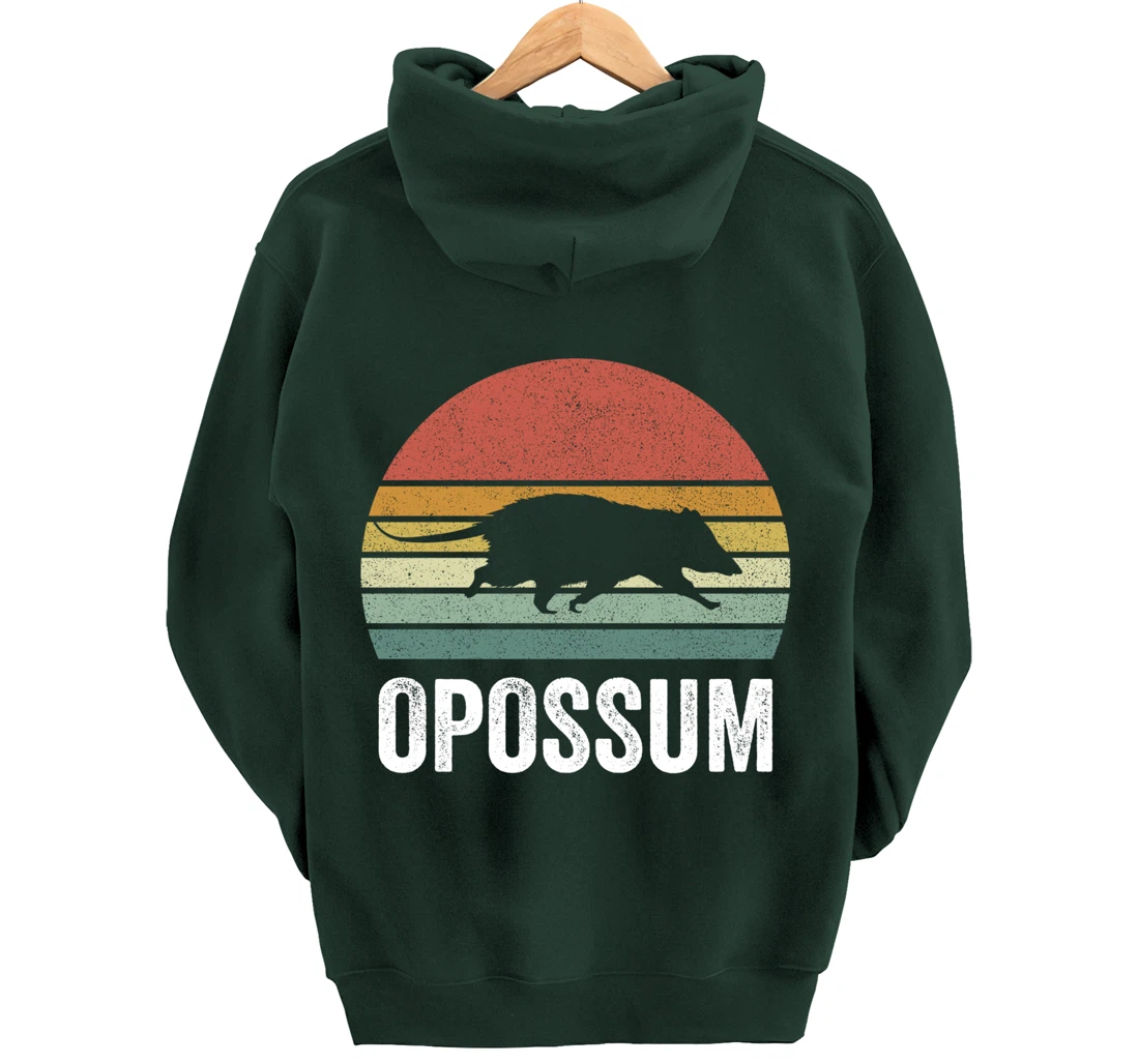 Retro Opossum Shirt Funny Animal Lover Gifts Vintage Pullover Hoodie