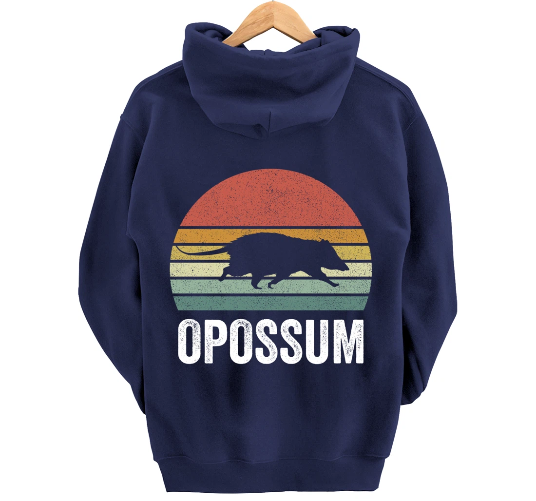 Retro Opossum Shirt Funny Animal Lover Gifts Vintage Pullover Hoodie
