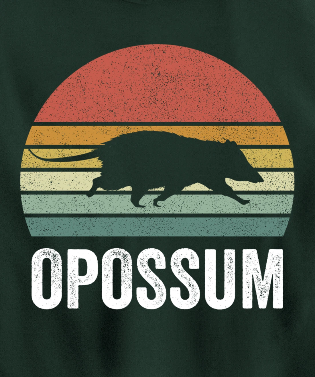 Retro Opossum Shirt Funny Animal Lover Gifts Vintage Pullover Hoodie