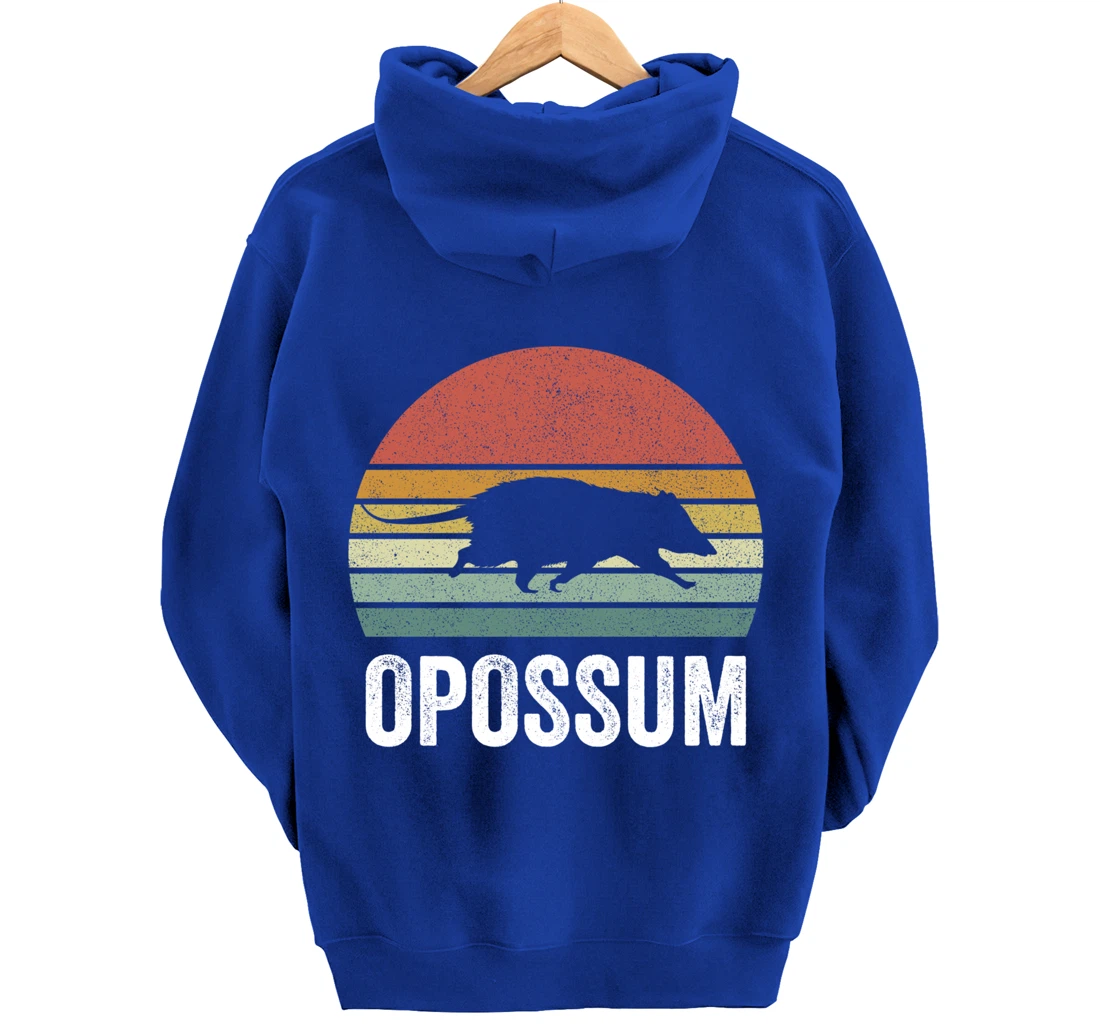 Retro Opossum Shirt Funny Animal Lover Gifts Vintage Pullover Hoodie