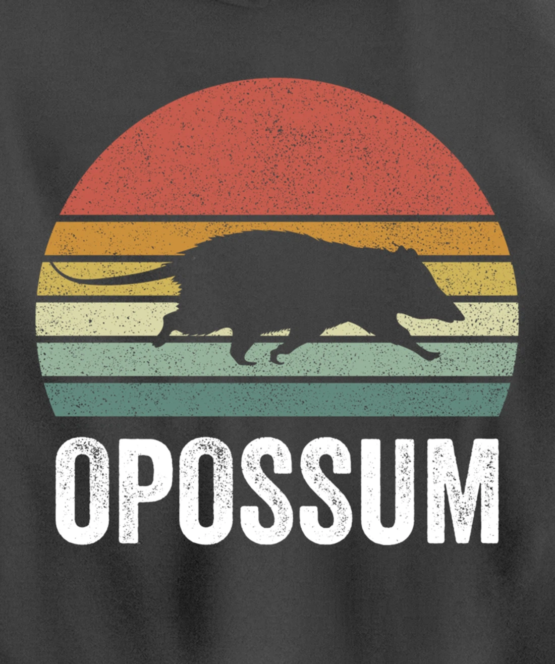 Retro Opossum Shirt Funny Animal Lover Gifts Vintage Pullover Hoodie