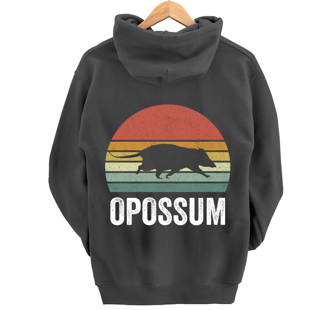Retro Opossum Shirt Funny Animal Lover Gifts Vintage Pullover Hoodie