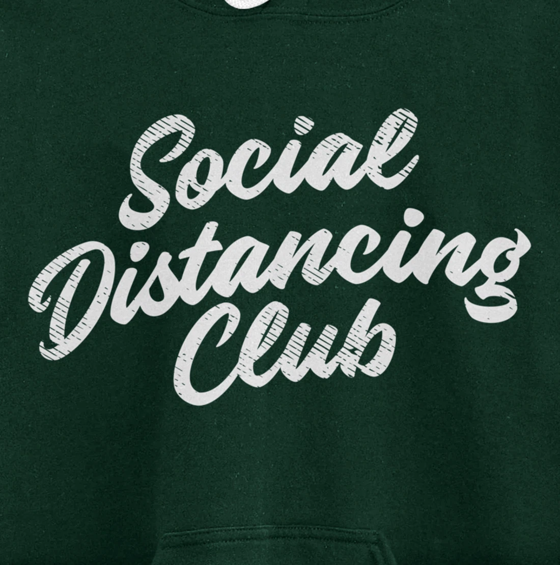 Social Distancing Club Quarantine Introvert Antisocial Gift Pullover Hoodie