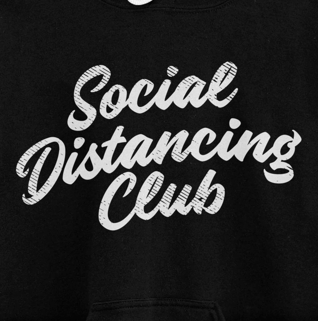 Social Distancing Club Quarantine Introvert Antisocial Gift Pullover Hoodie