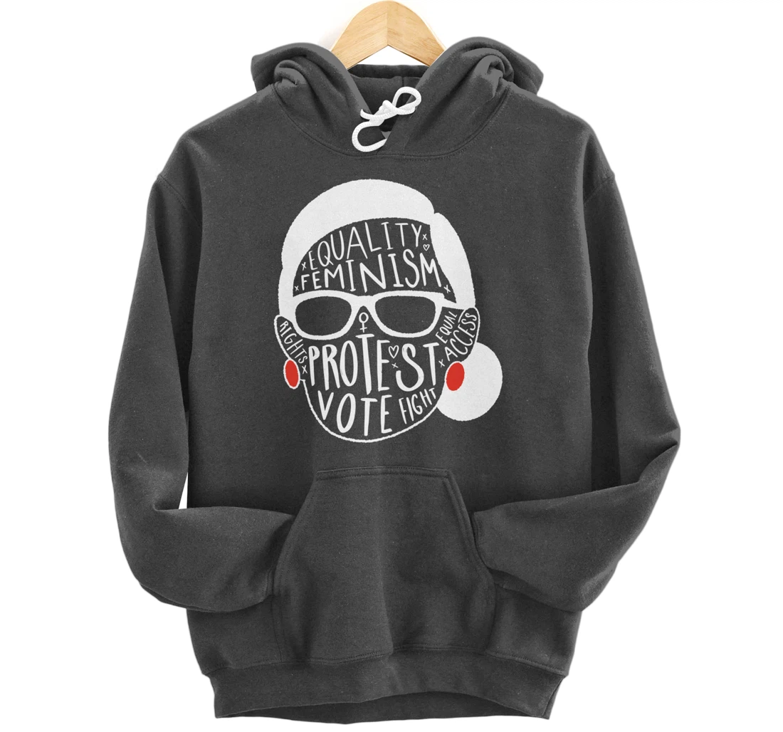 Notorious RBG Ruth Bader Ginsburg Feminist Gift Equal Rights Pullover Hoodie