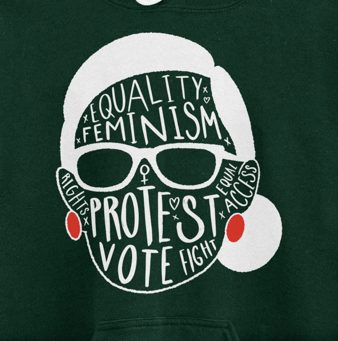 Notorious RBG Ruth Bader Ginsburg Feminist Gift Equal Rights Pullover Hoodie