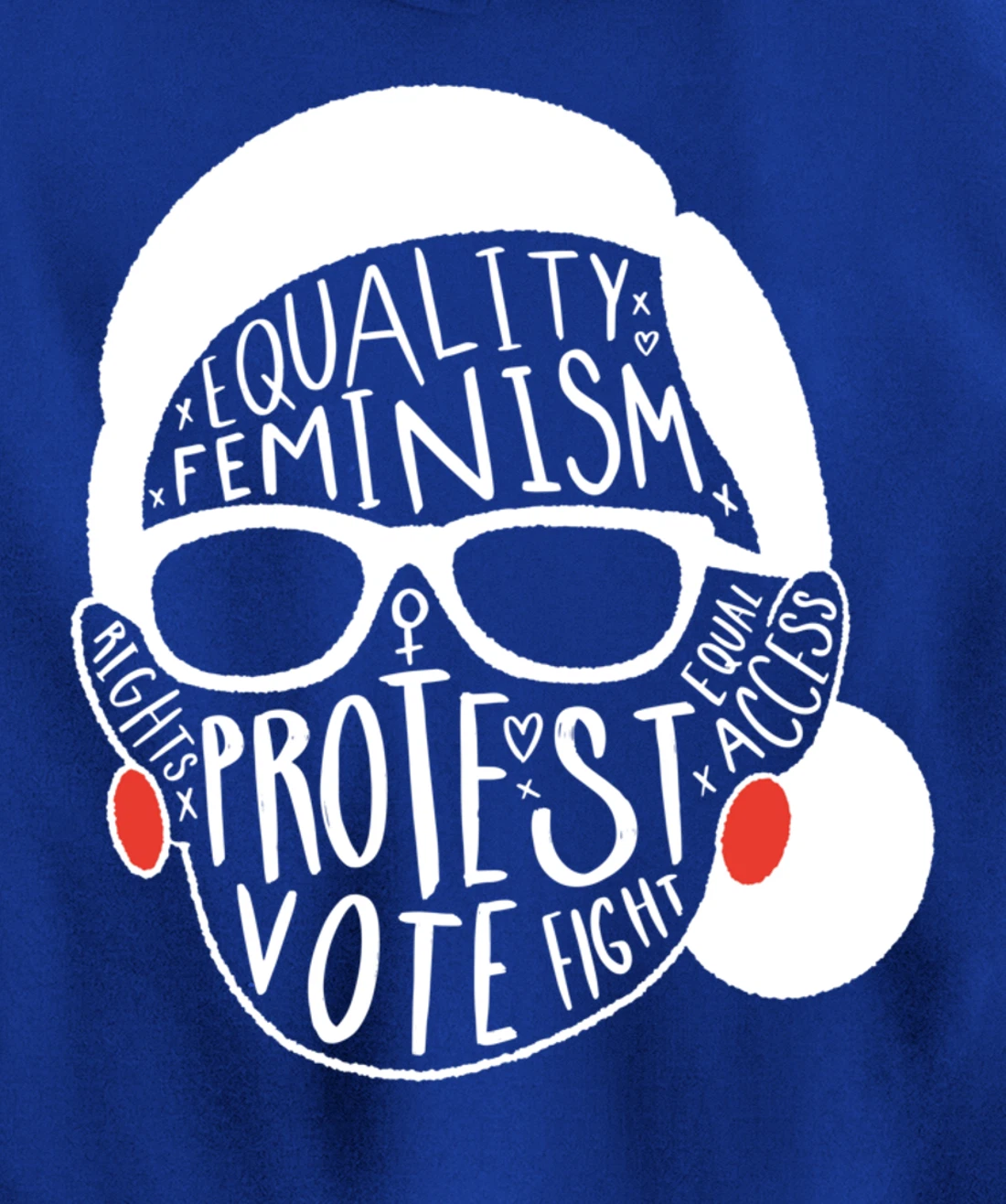 Notorious RBG Ruth Bader Ginsburg Feminist Gift Equal Rights Pullover Hoodie