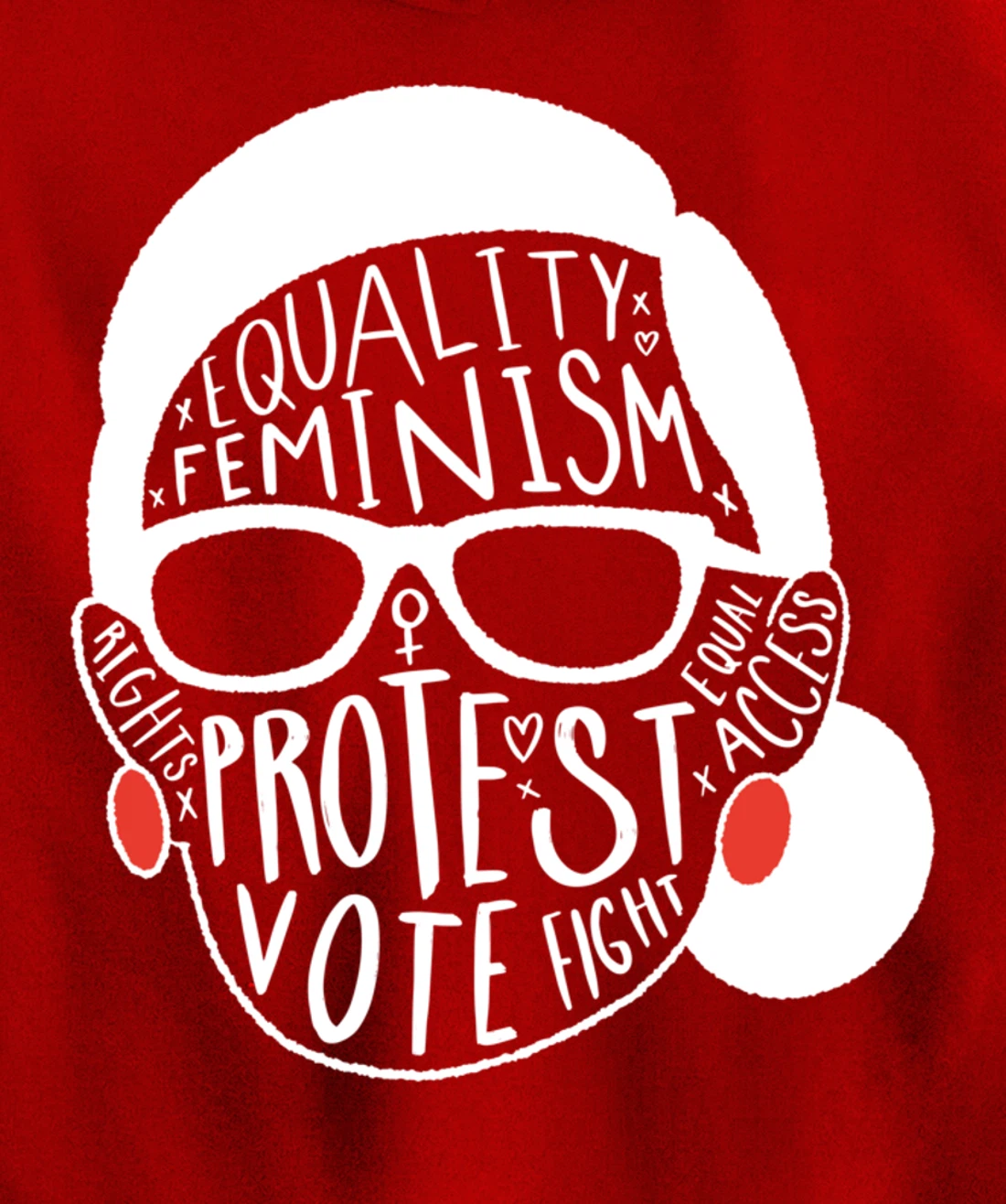 Notorious RBG Ruth Bader Ginsburg Feminist Gift Equal Rights Pullover Hoodie