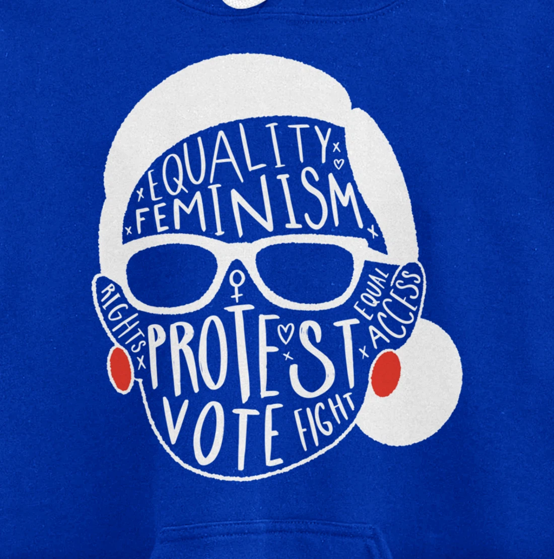 Notorious RBG Ruth Bader Ginsburg Feminist Gift Equal Rights Pullover Hoodie