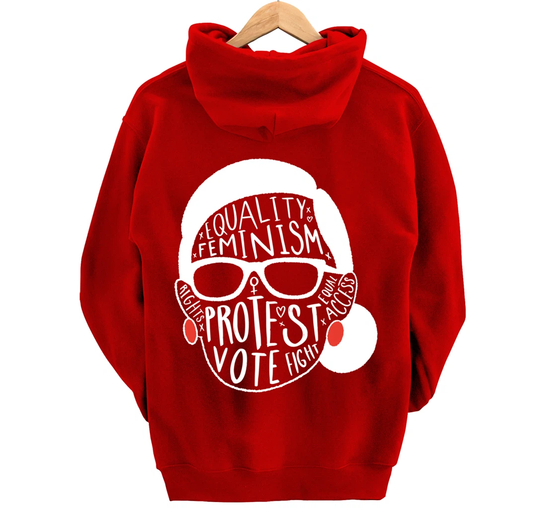 Notorious RBG Ruth Bader Ginsburg Feminist Gift Equal Rights Pullover Hoodie